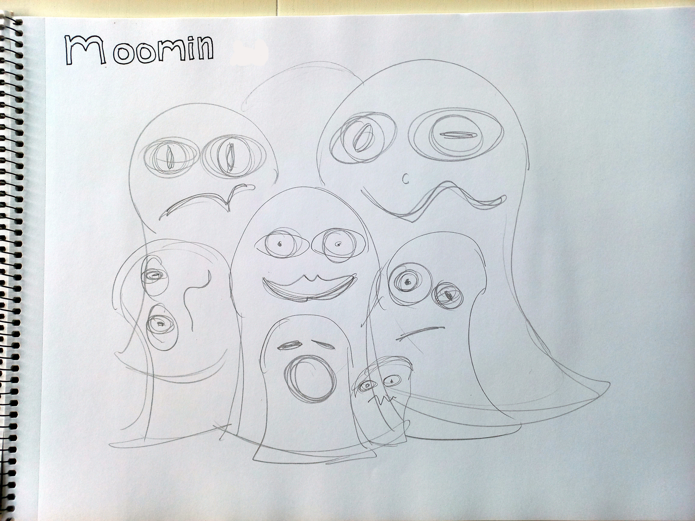 The original 'Family' concept pencil sketch.
