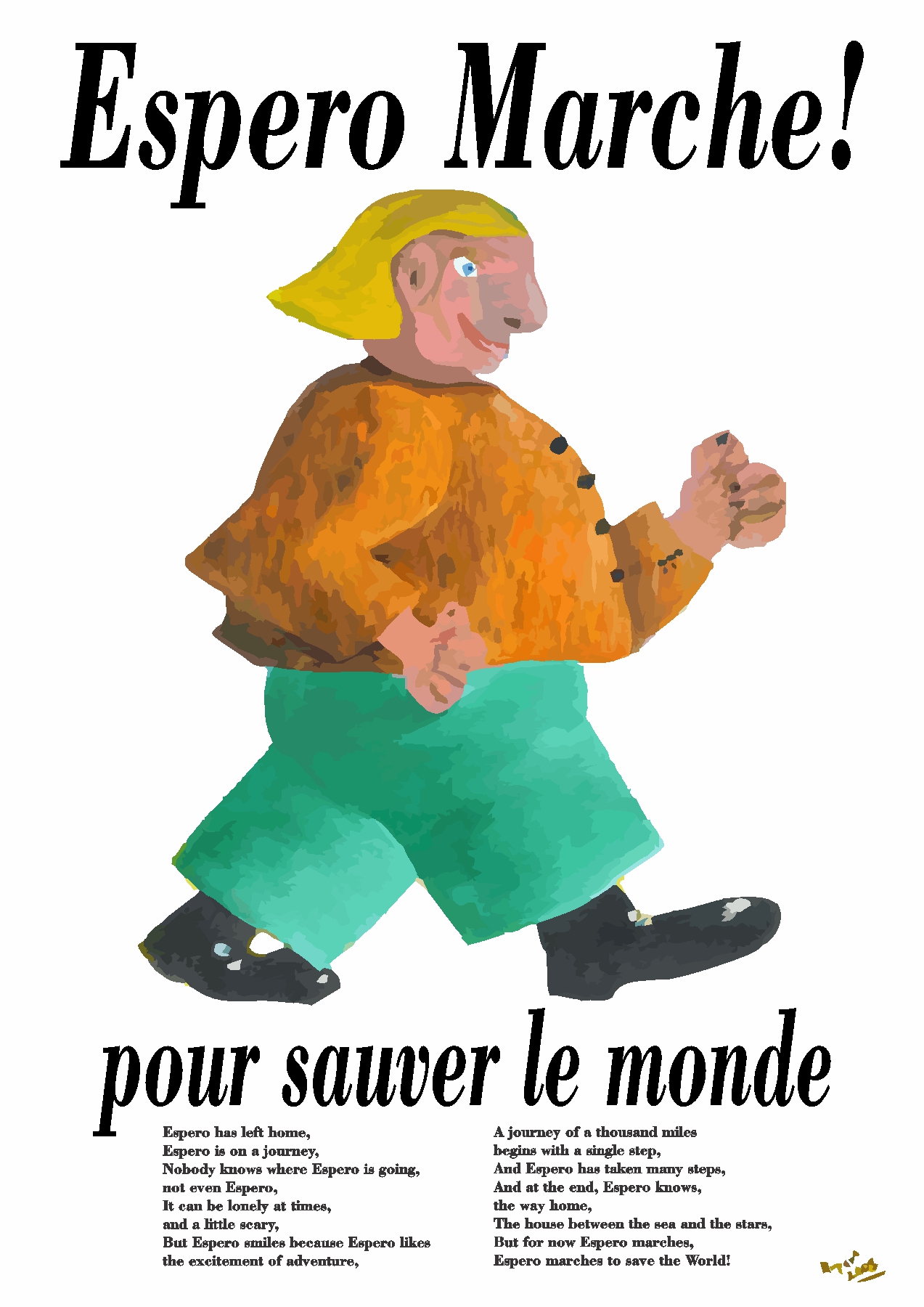 Espero marches to save the World Poster