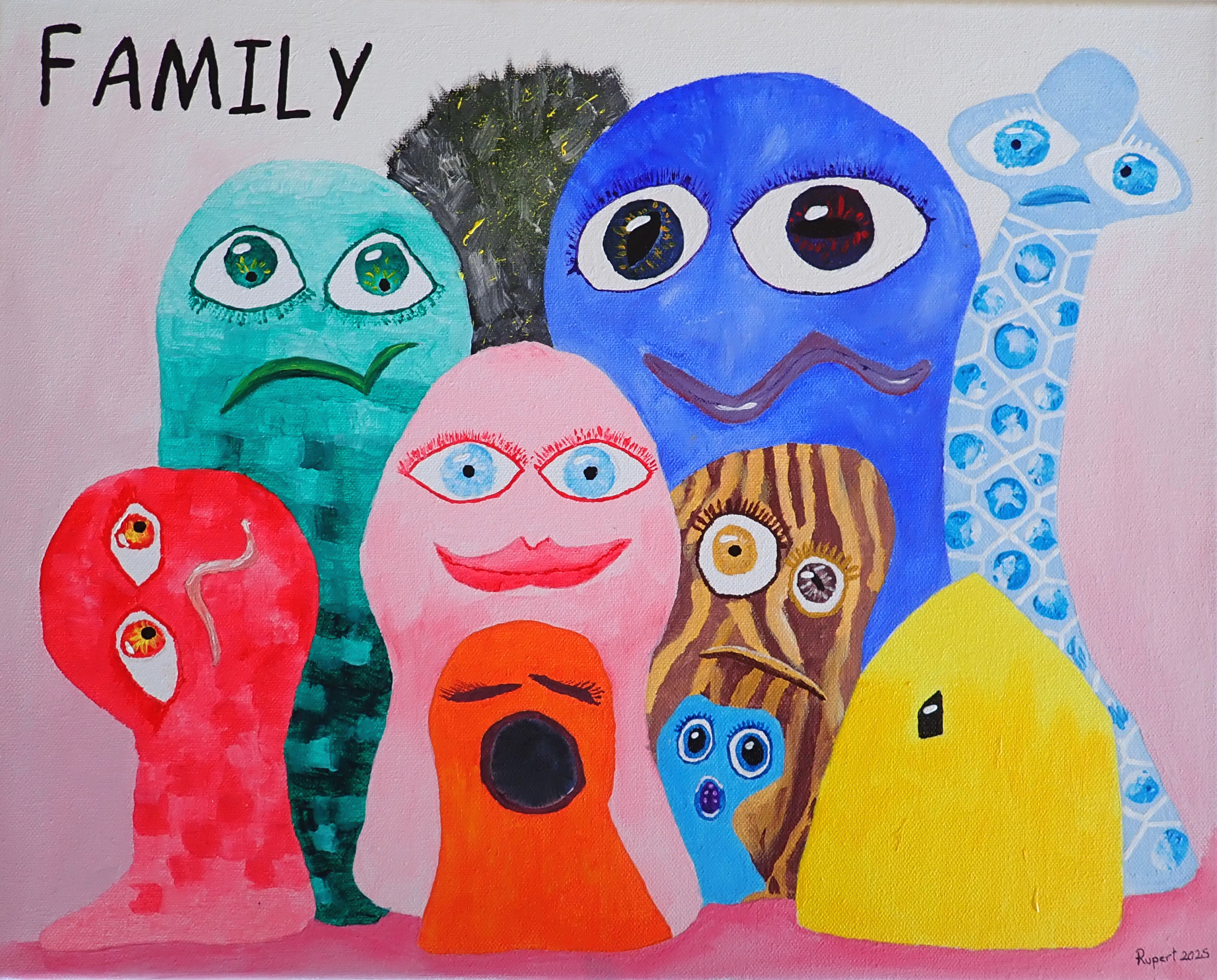 The finished 'Family' picture.