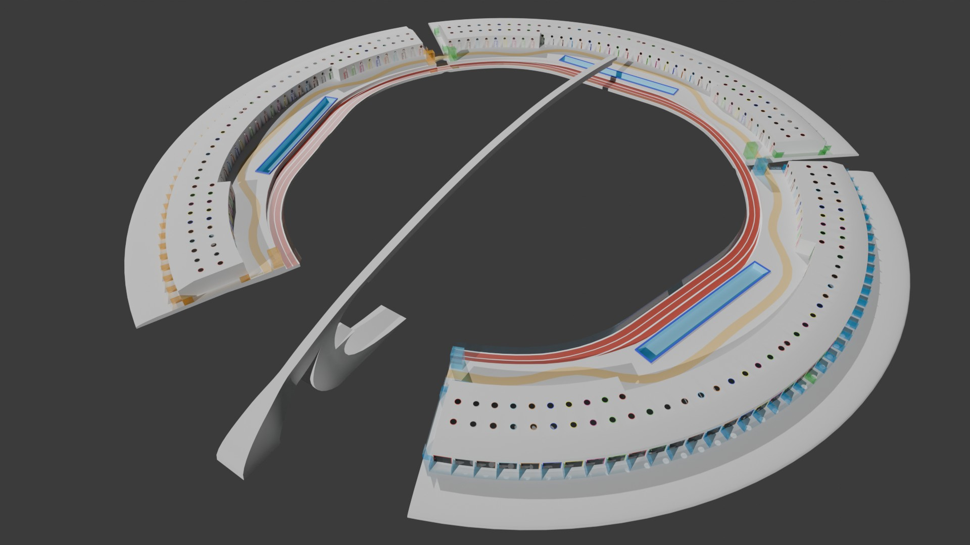 The arc that carries the Sun and Moon, and rainbow.